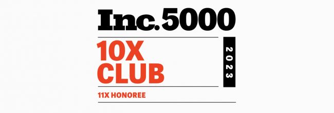 Inc. 5000 10x Club logo