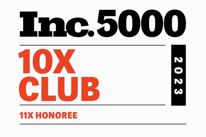 INC 5000-11x banner Inc. 5000 10x Club logo