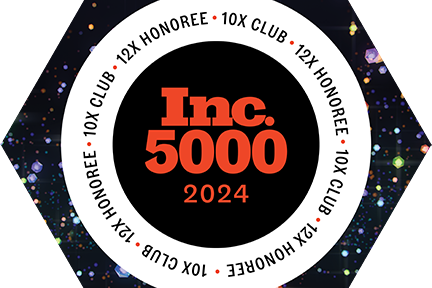 2024 Inc. 5000_10X Club_12X-432x375px Inc 5000 12 time honoree